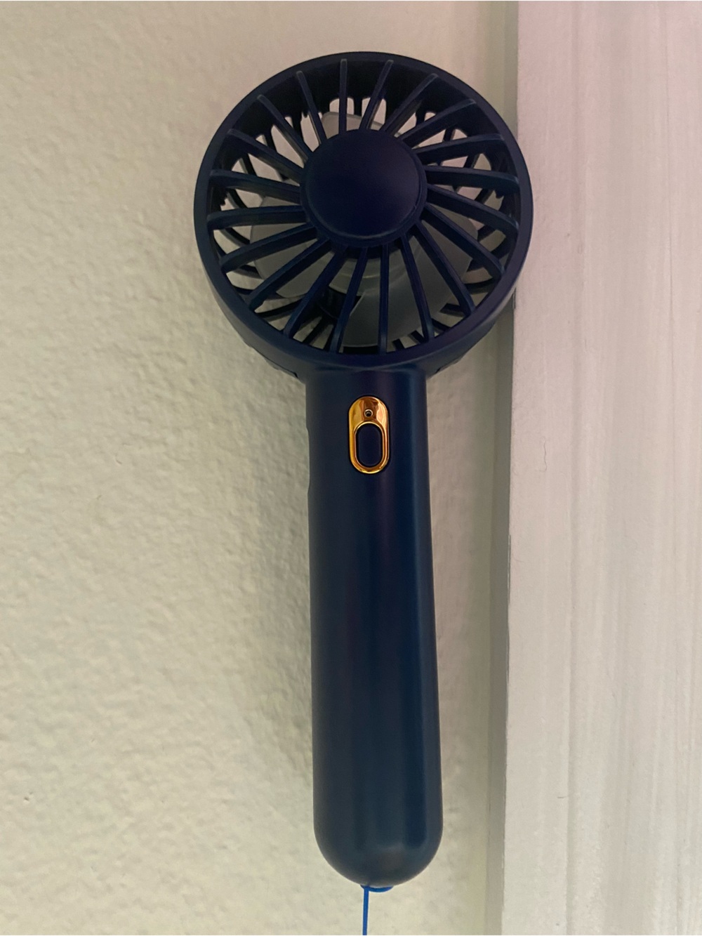 Portable Handheld Fan in Navy Blue